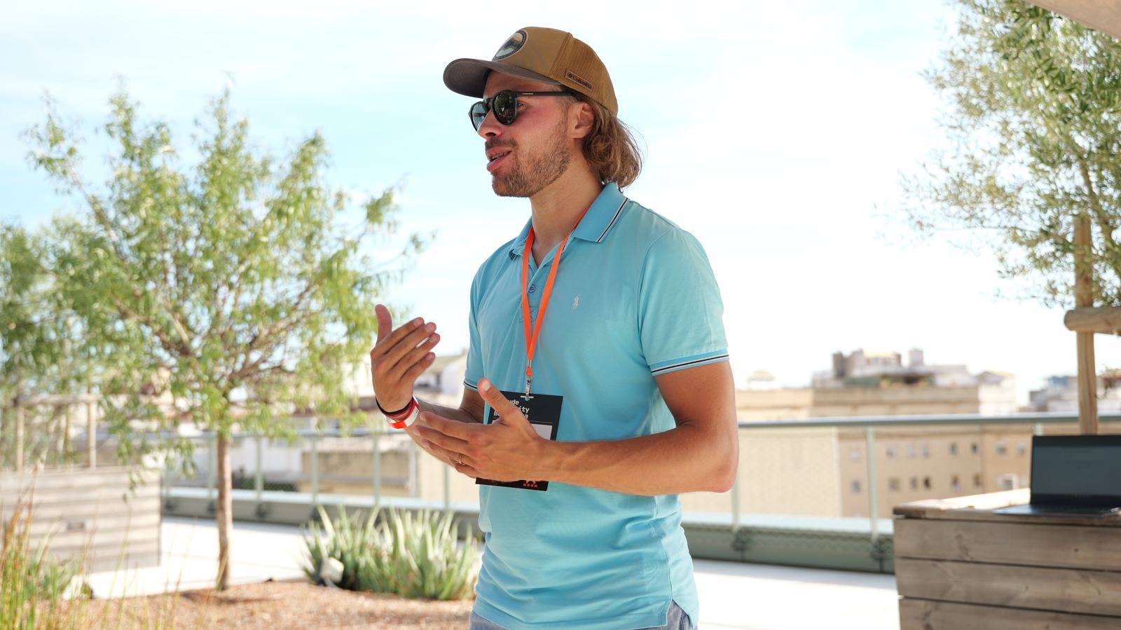 The Human Reset on the rooftop